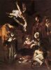 Караваджо. Рождество Христово с святыми Франциском и Лаврентием. 1609. Палермо, Сан Лоренцо (картина утрачена)