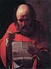 Жорж де Ла Тур. Читающий святой Иероним. 1621-1623. Лондон. Королевская коллекция 