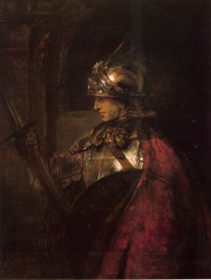 Рембрандт Харменс ван Рейн. Рыцарь с копьём 