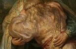 Фрагмент картины Рембрандта "Прощание Давида с Ионафаном". 