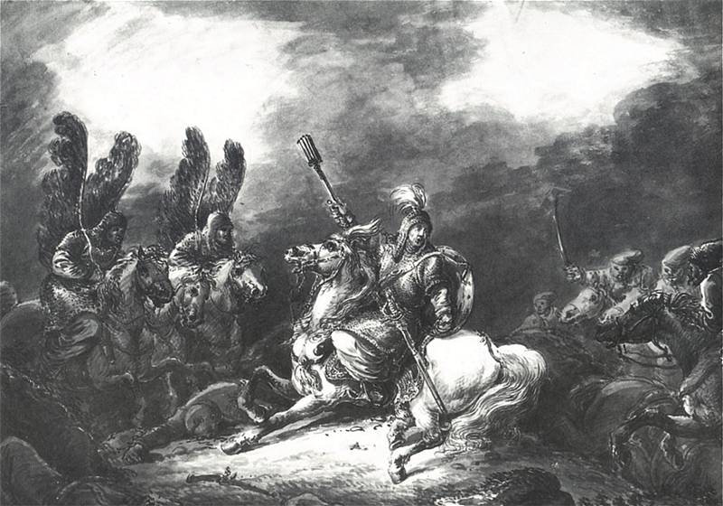Александр Осипович Орловский. Битва гусар с татарами. 1798 