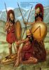 Ричард Хук. Первая битва при Мантинее: спартанский гоплит, спартанский младший офицер и спартанский старший командир. 