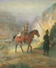 Виллевальде. Раненый франзузский солдат на лошади казака