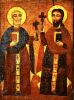 Коптская икона апостолов Петра и Павла 