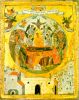 Греческая икона. Успение. Двусторонняя икона из афонского монастыря Пантократор. XVI век 