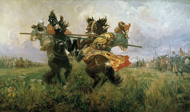 Mihail Ivanovich Avilov. Single Combat of Peresvet and Chelubey