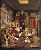 Иоганн Цоффани. Чарльз Таунли с друзьями в библиотеке. 1782. Бёрнли, Towneley Hall Art Gallery and Museum 