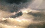 Айвазовский. "Корабль " Императрица Мария" во время шторма". 1892 