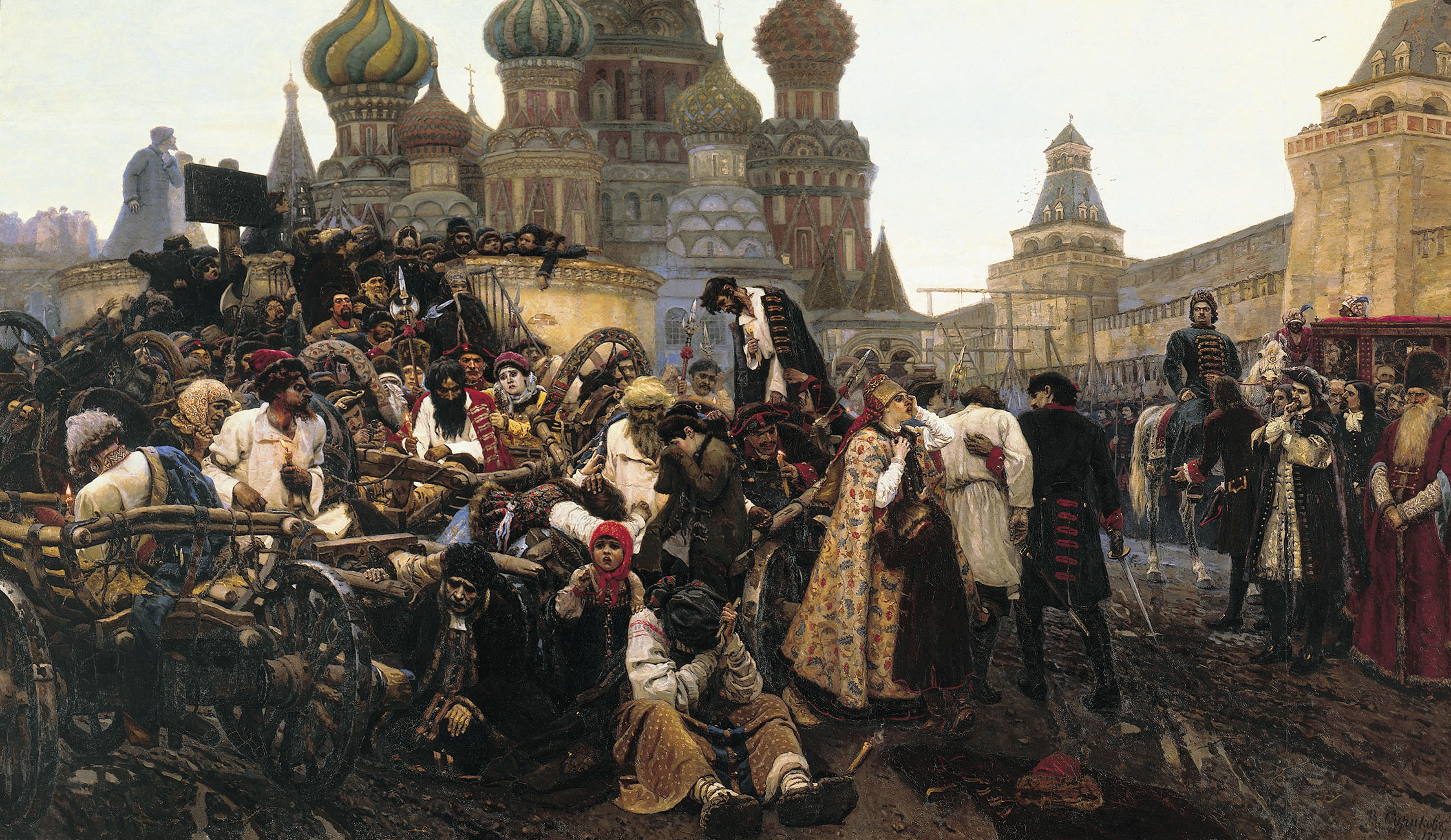 Vasiliy Ivanovich Surikov. Morning of Streltsy's execution. 1881. State Tretyakov Gallery