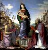 Мариотто Альбертинелли. Мадонна с младенцем, святыми Иеронимом и Зеновием. 1506. Лувр 