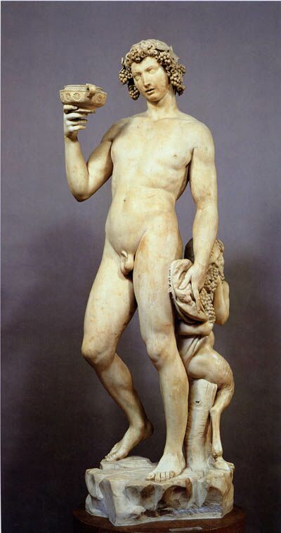 Микеланджело Буонаротти. Вакх. 1496-1497 Флоренция, Национальный музей.
