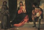 Джорджоне. Мадонна с младенцем, Антоний Падуанский и святой Рох