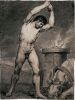 Антуан-Жан Гро. Человек приносящий в жертву быка. Академический рисунок. 1790.