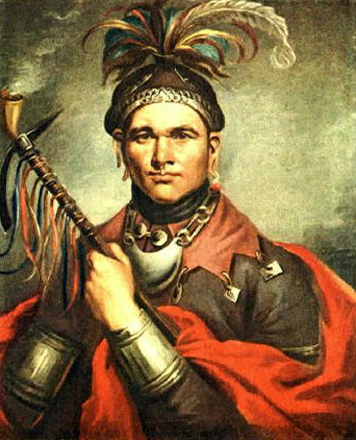 Ирокезы. Frederick Bartoli.Cornplanter ( Ki-On-Twog-Ky ), военный вождь сенека. 1796. New-York Historical Society