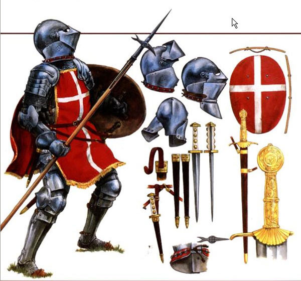Доспехи рыцарей госпитальеров. XVI век 