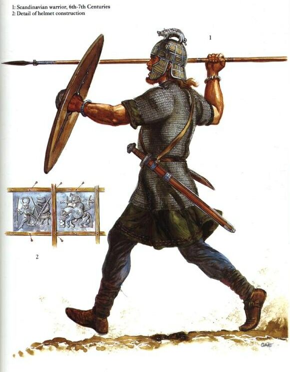Ранний викинг - скандинавский воин 6-7 веков