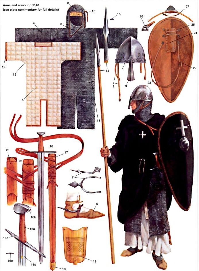 Доспехи рыцаря-госпитальера 1140 г. 