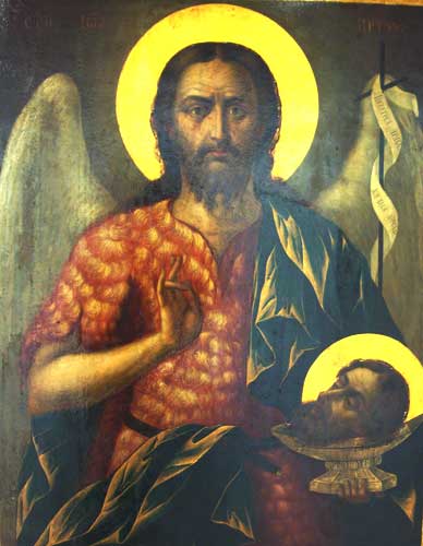 Икона святого Иоанна Крестителя письма Станислава Доспевского (1823-1878). Около 1859. Пловдив, Митрополия 