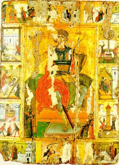 Saint George. Late XVI century. Mount Athos, Saint Paul monastery