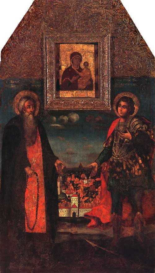 Russian strongholds. Saints Abramius and Mercurius  of Smolensk