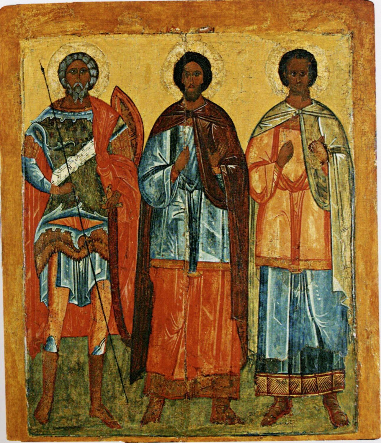 Saints Andrew Stratelates, Florus and Laurus. XVI century. State Museum-Reserve "Rostov Kremlin" 