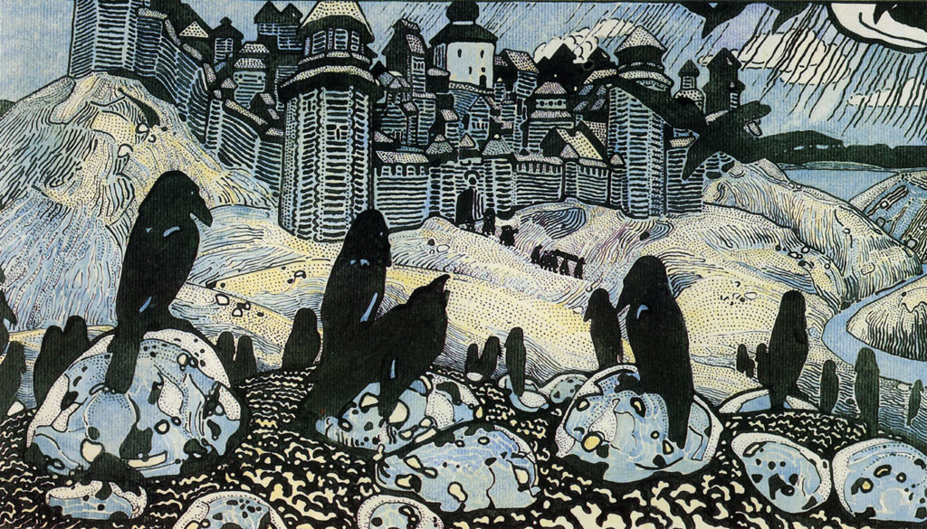 Nicholas Roerich. Ominous Birds. 1901. State Tretyakov Gallery