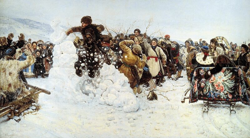 Vasiliy Ivanovich Surikov. Storm of Snow Fortress. 1891. Russian Museum 