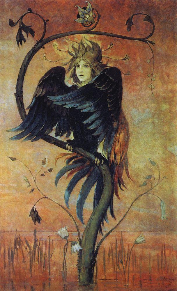 Victor Mihaylovich Vasnetsov. Gamaun, The Prophetic Bird. 1897. The Daghestan Museum of Fine Arts. 1898