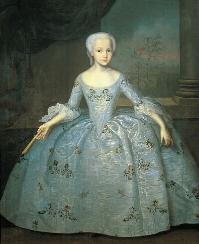 Ivan Yakovlevich Vishnyakov. Portrait of Sarah Eleanore Fairmore. Russin Museum. 1749