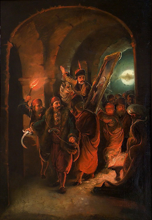 Djura Jaksic. Torches at the Istanbul Gate. 1859. Belgrade. The National Museum