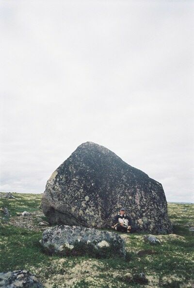 Boreas meditating on the top of Seidpahk mountain (Boreas in Hyperborea). Photo by Lyubomir Deresh. August 2007