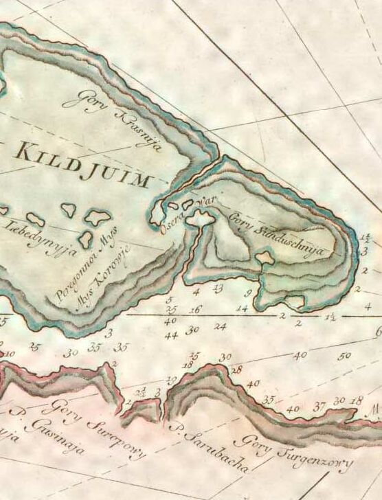   (Gory Turgenzowy)    Van Keulen Atlas "van de River van Kola" (1790).