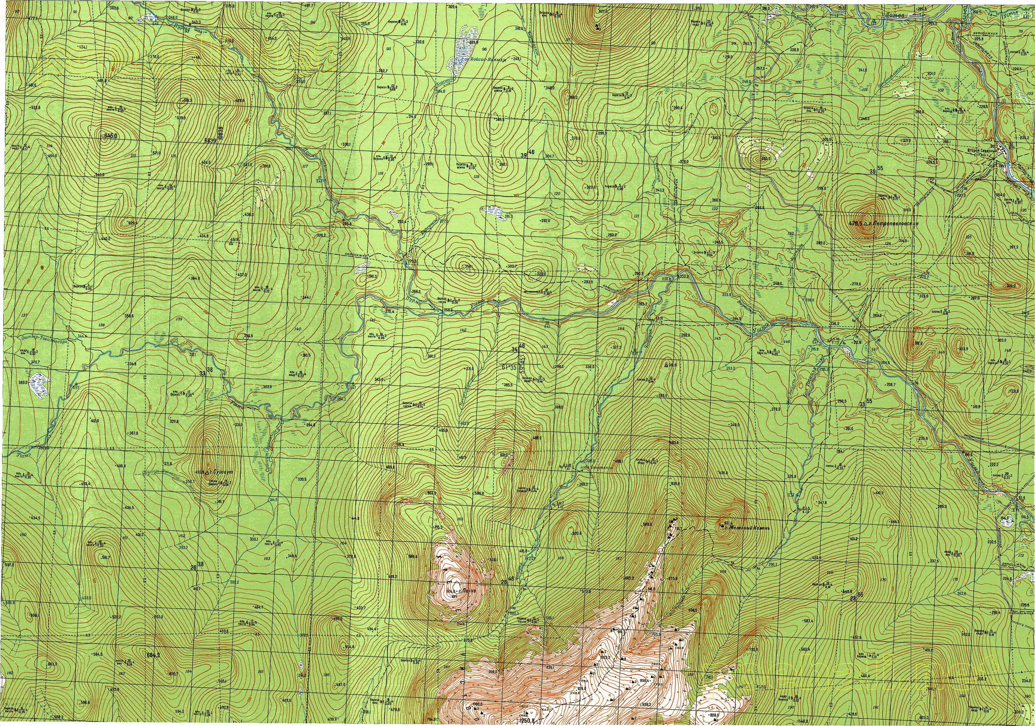 Топографические Карты Генштаба Украины 1:50000