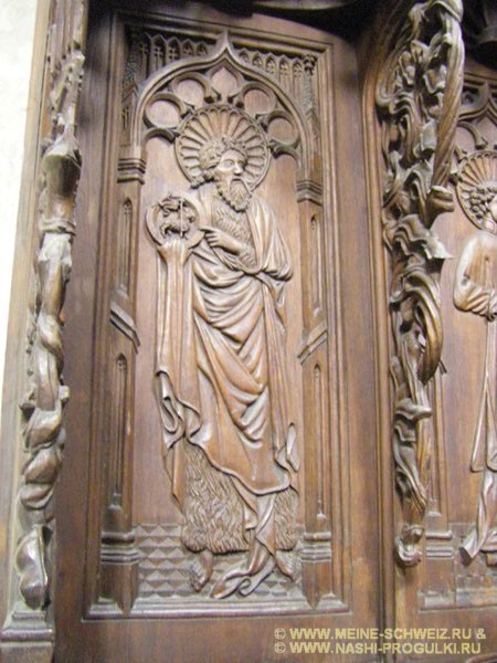 Иоанн Креститель. Мерзебург, собор, резьба на кафедре для проповедей. 1520.